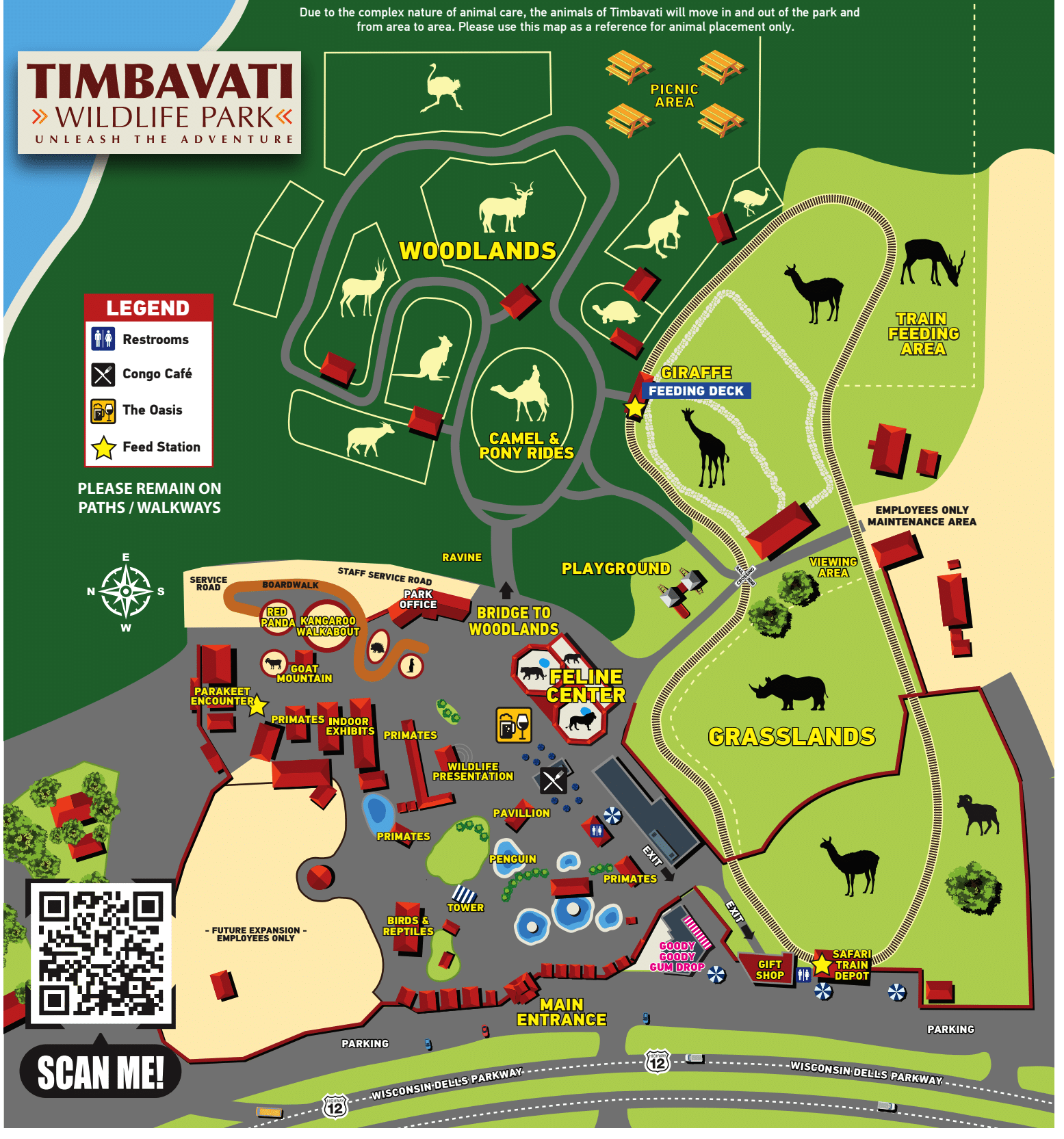Interactive Park Map Timbavati Wildlife Park Timbavati Map 2025 